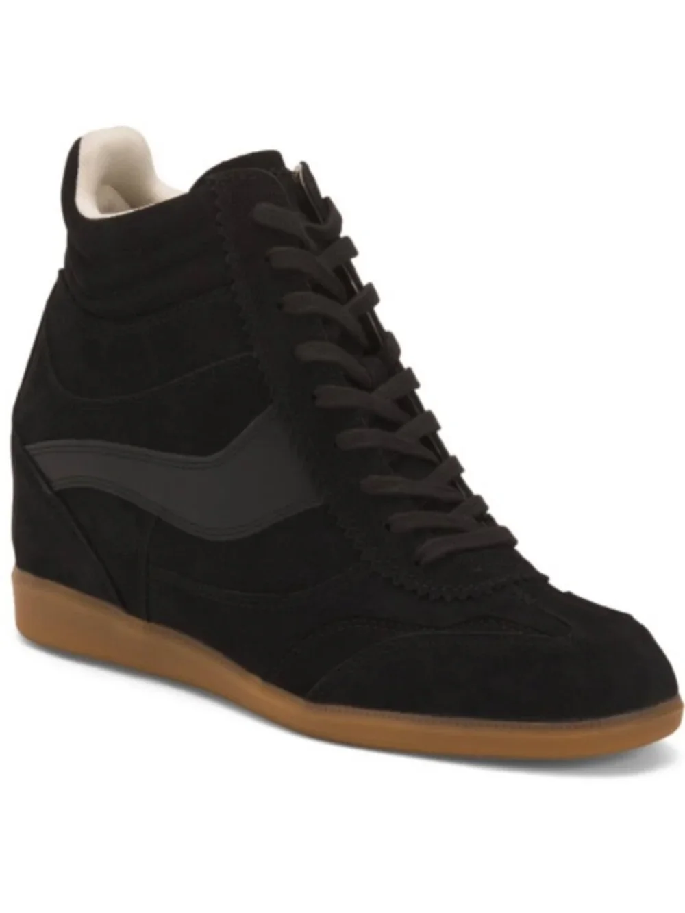 Dolce Vita Wedge High-Top Women's Sneaker in Black and Gum